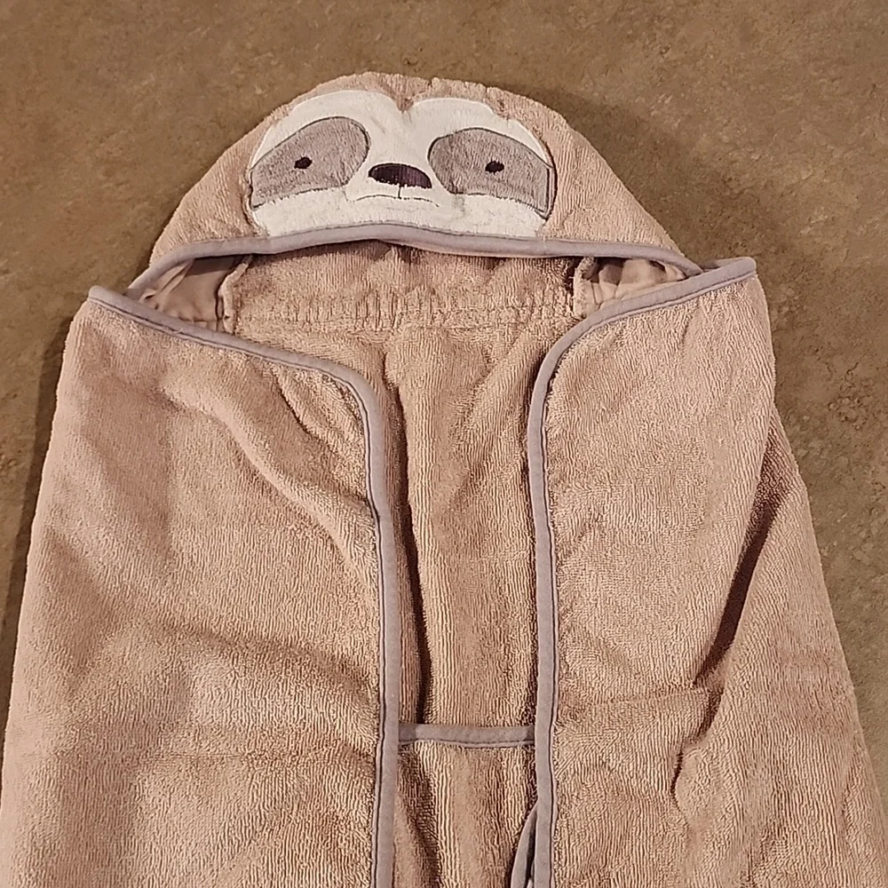 Infant Tan Hooded Bath Towel